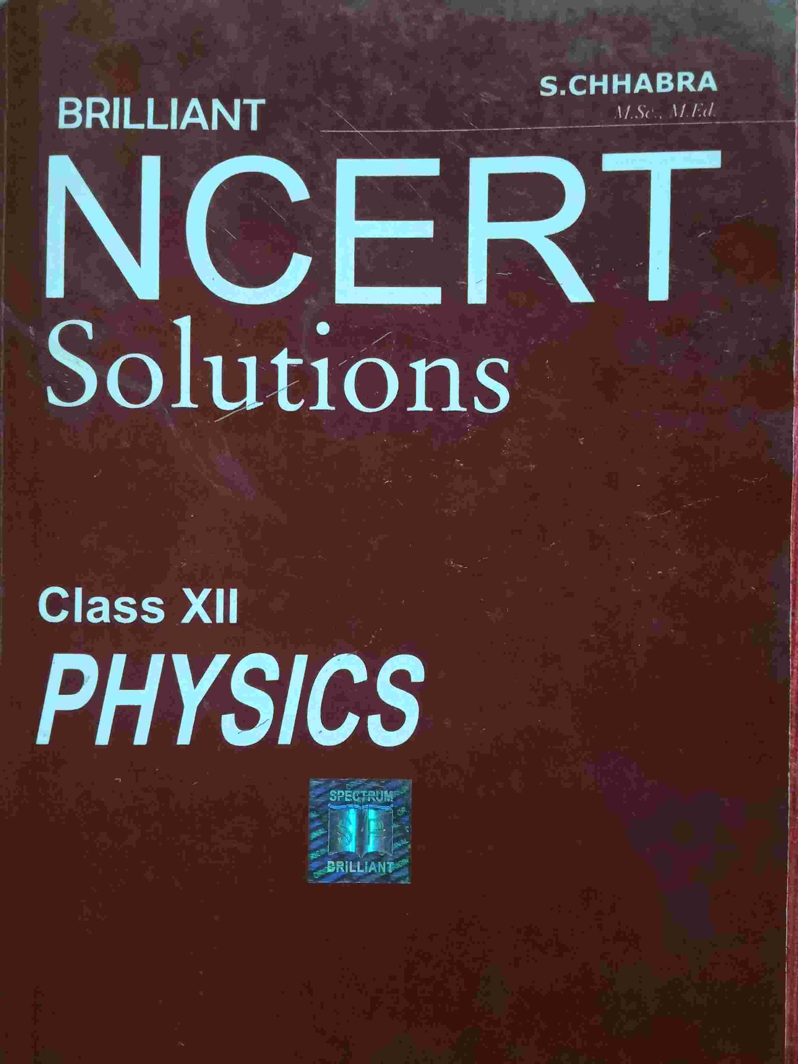 Brilliant NCERT Solutions class XII Physics