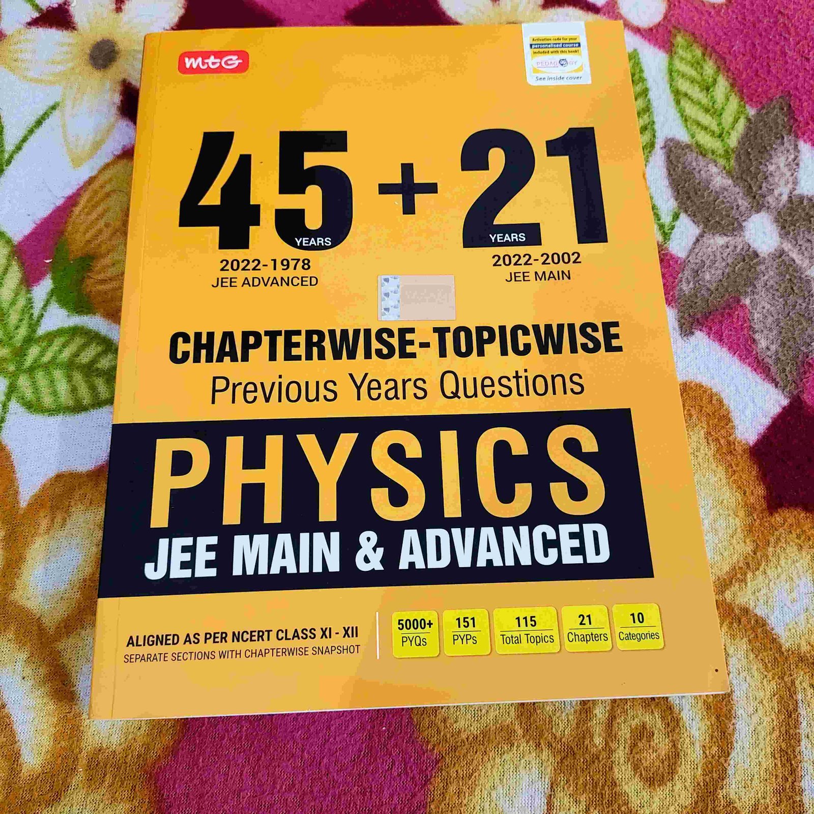 MTG CHAPTERWISE-TOPICWISE  PYQ PhysicsJEEmain+Adv