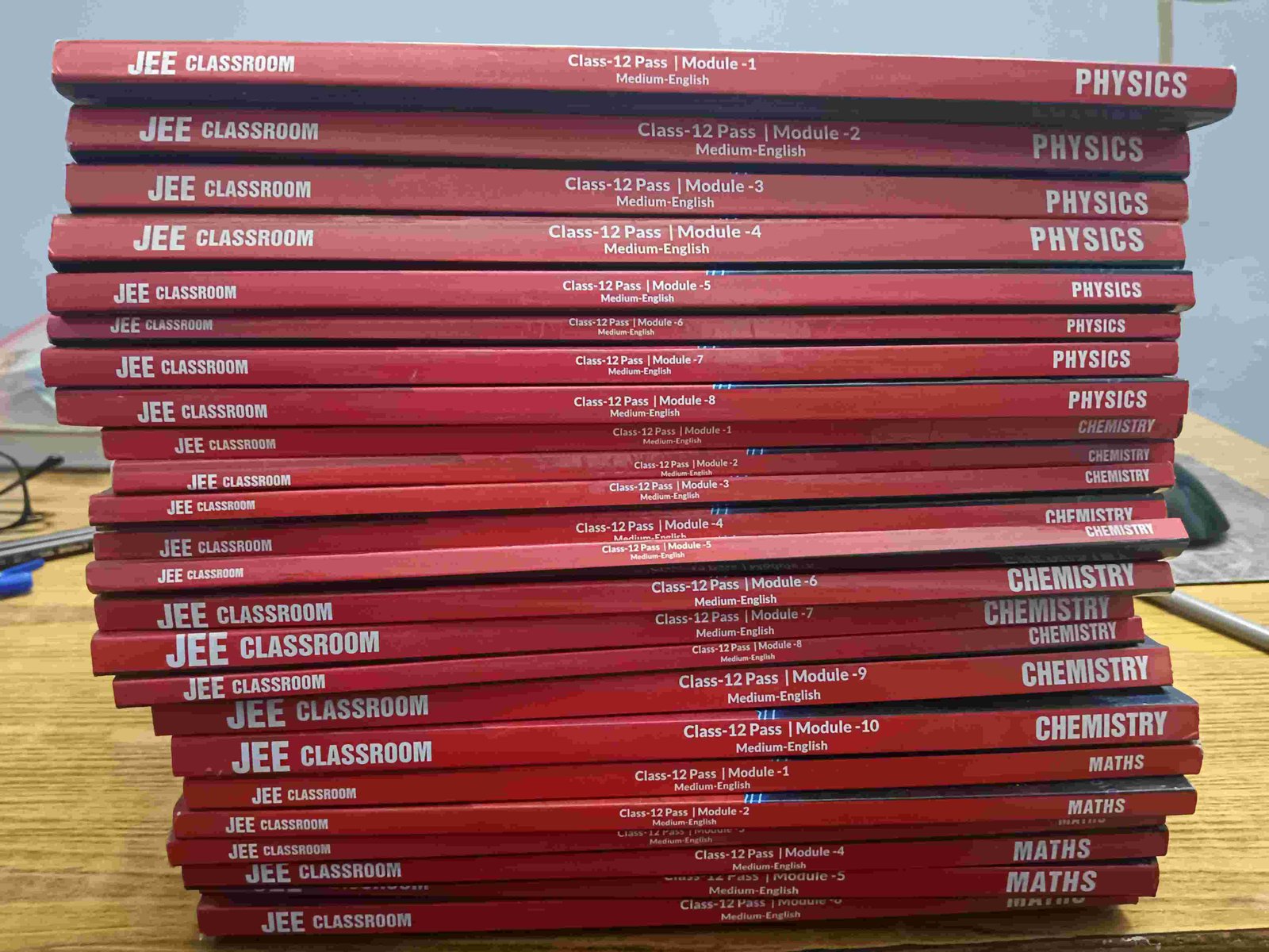 Motion Jee dropper modules offline classroom