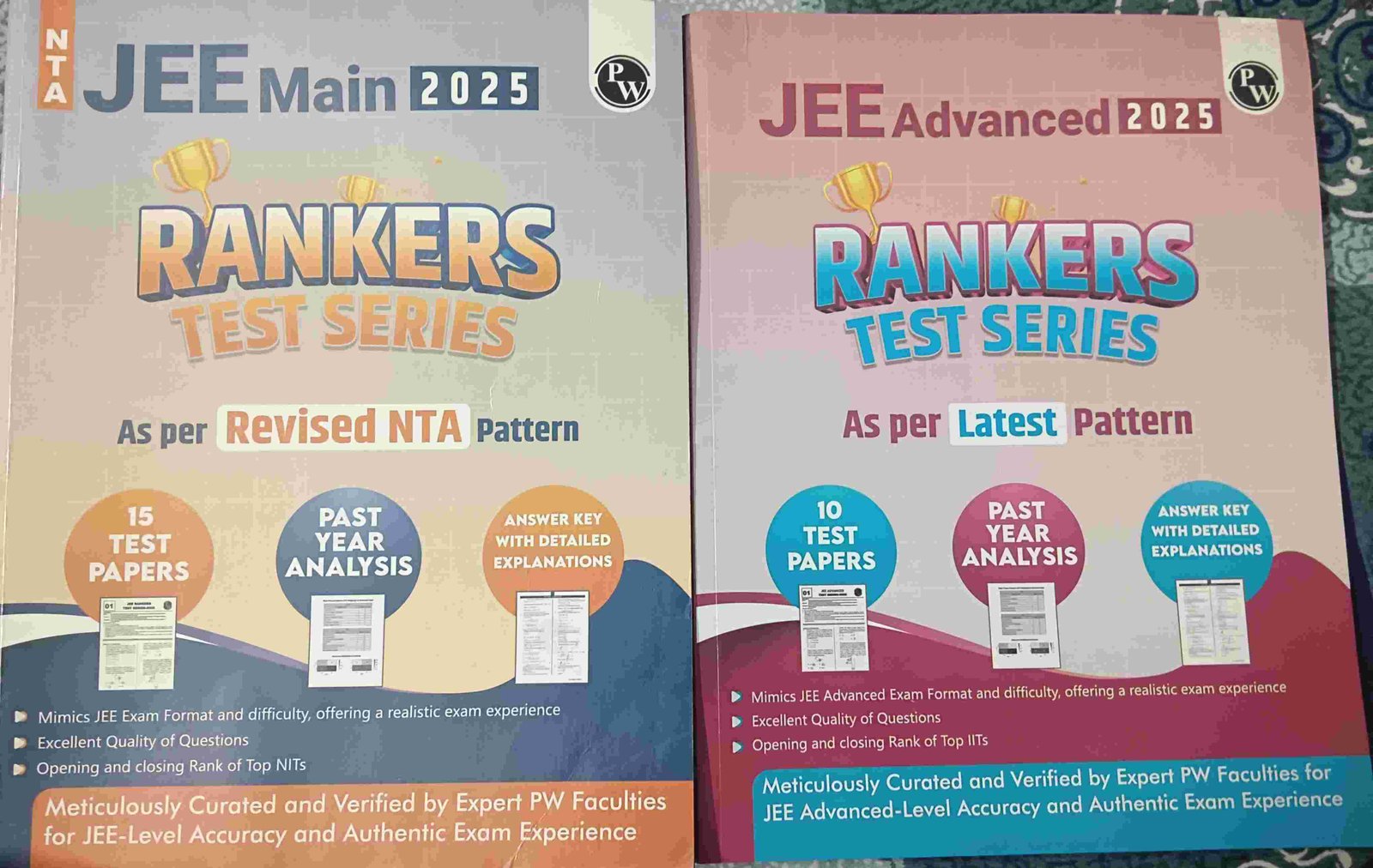 PW rankers test series for Jee mains and advanced