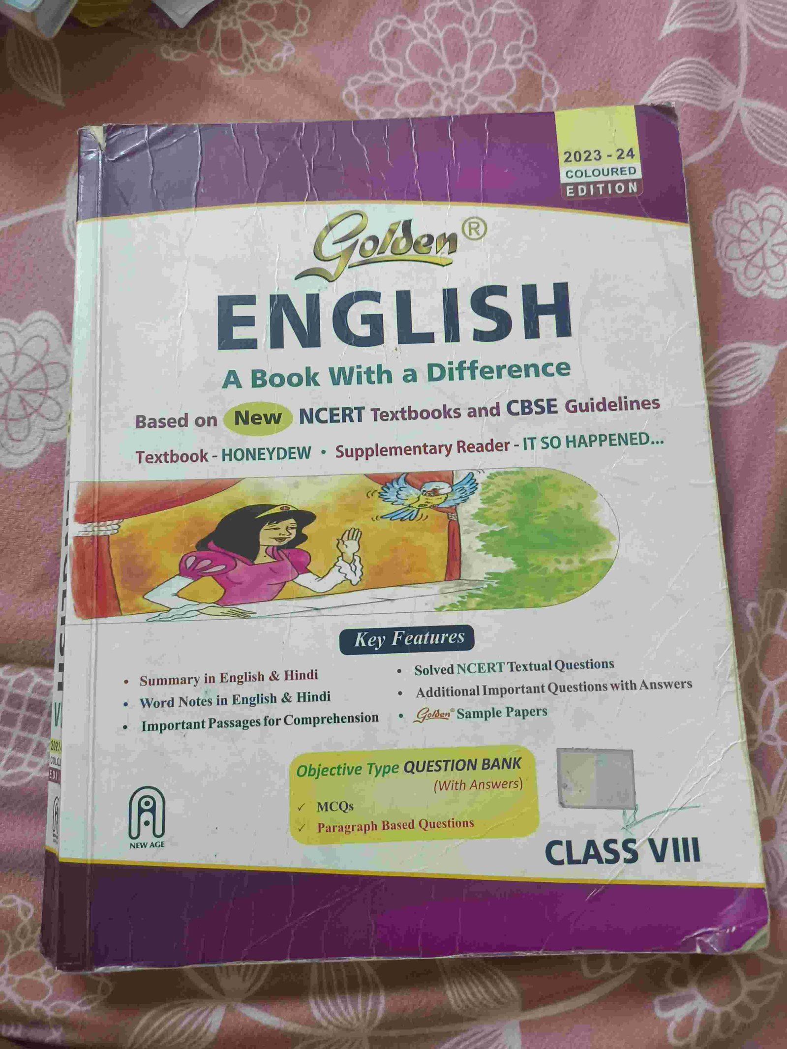 Golden English all in one guide class 8 ncert