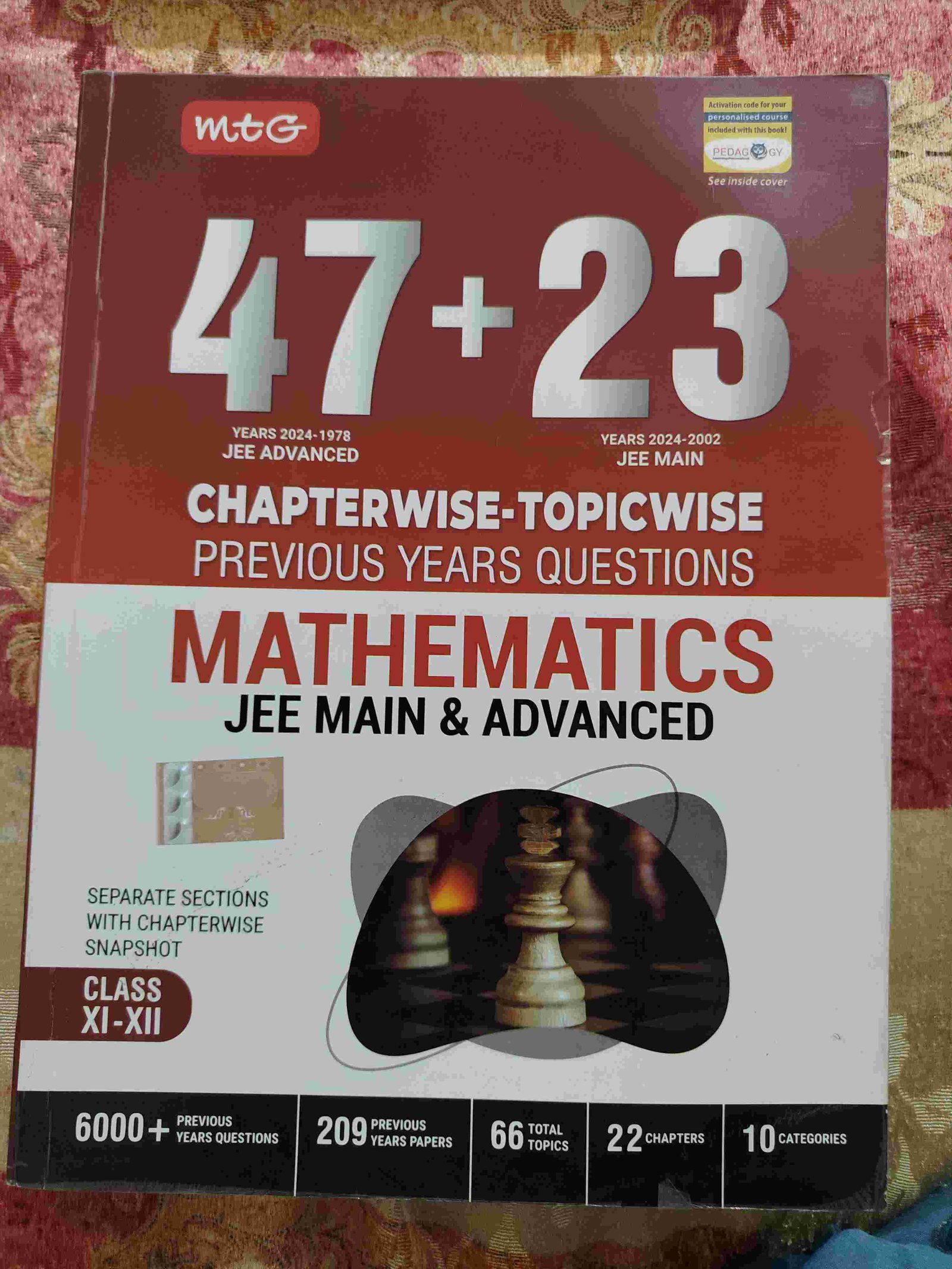 MTG Maths PYQ book (JEE Main and Advanced)