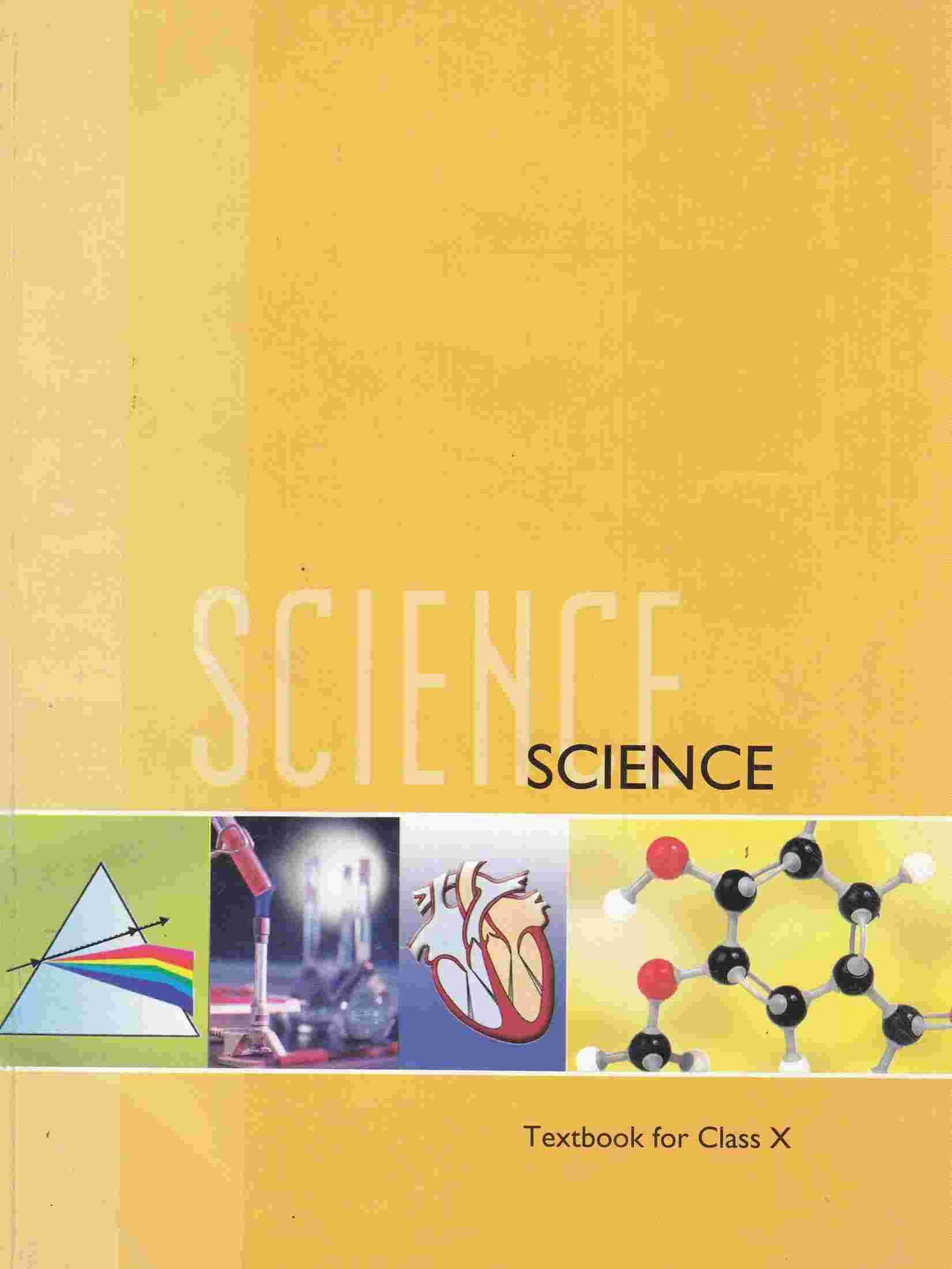 Science textbook for class x