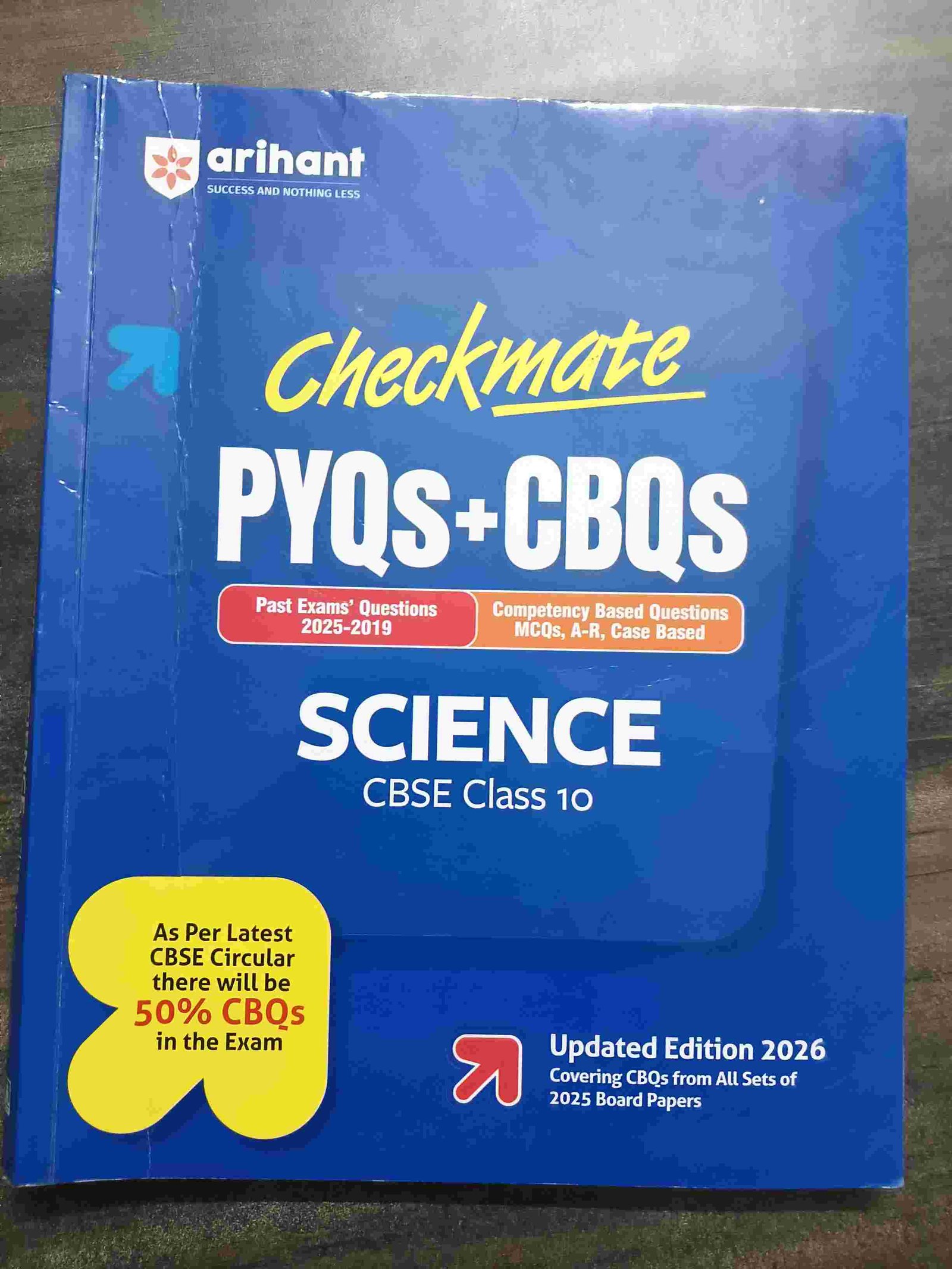 Arihant checkmate pyq +cbq science class 10