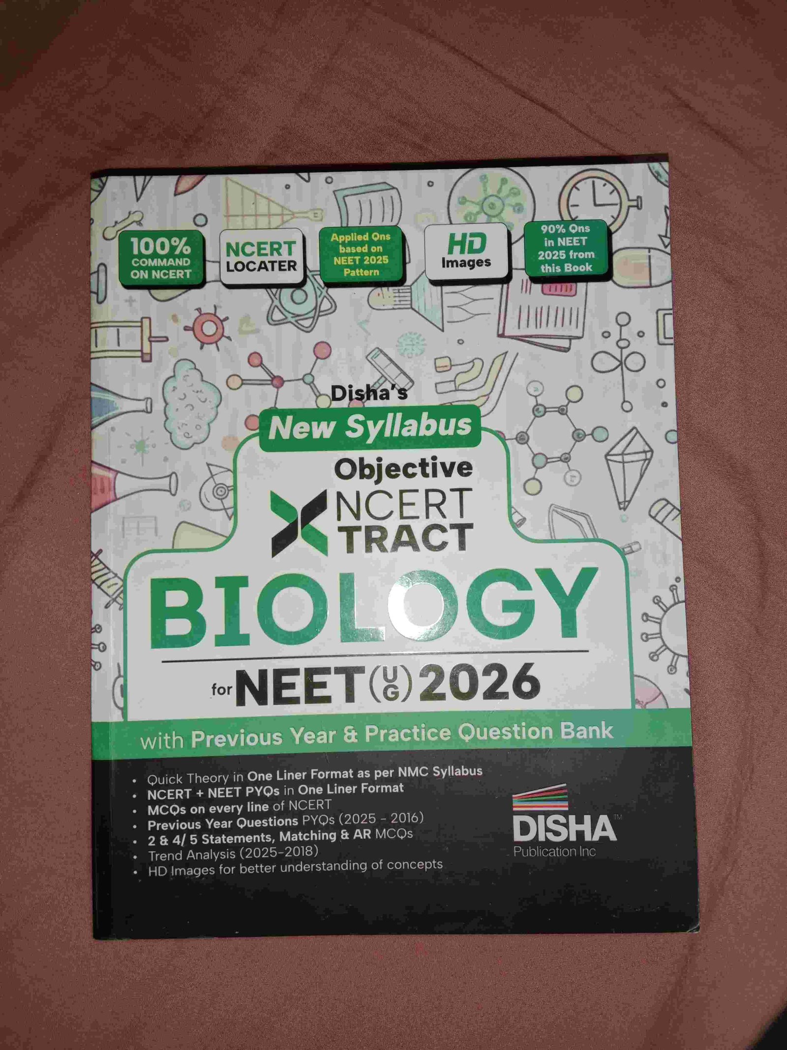 OBJECTIVE NCERT TRACT BIOLOGY ( NEET 2026) DISHA