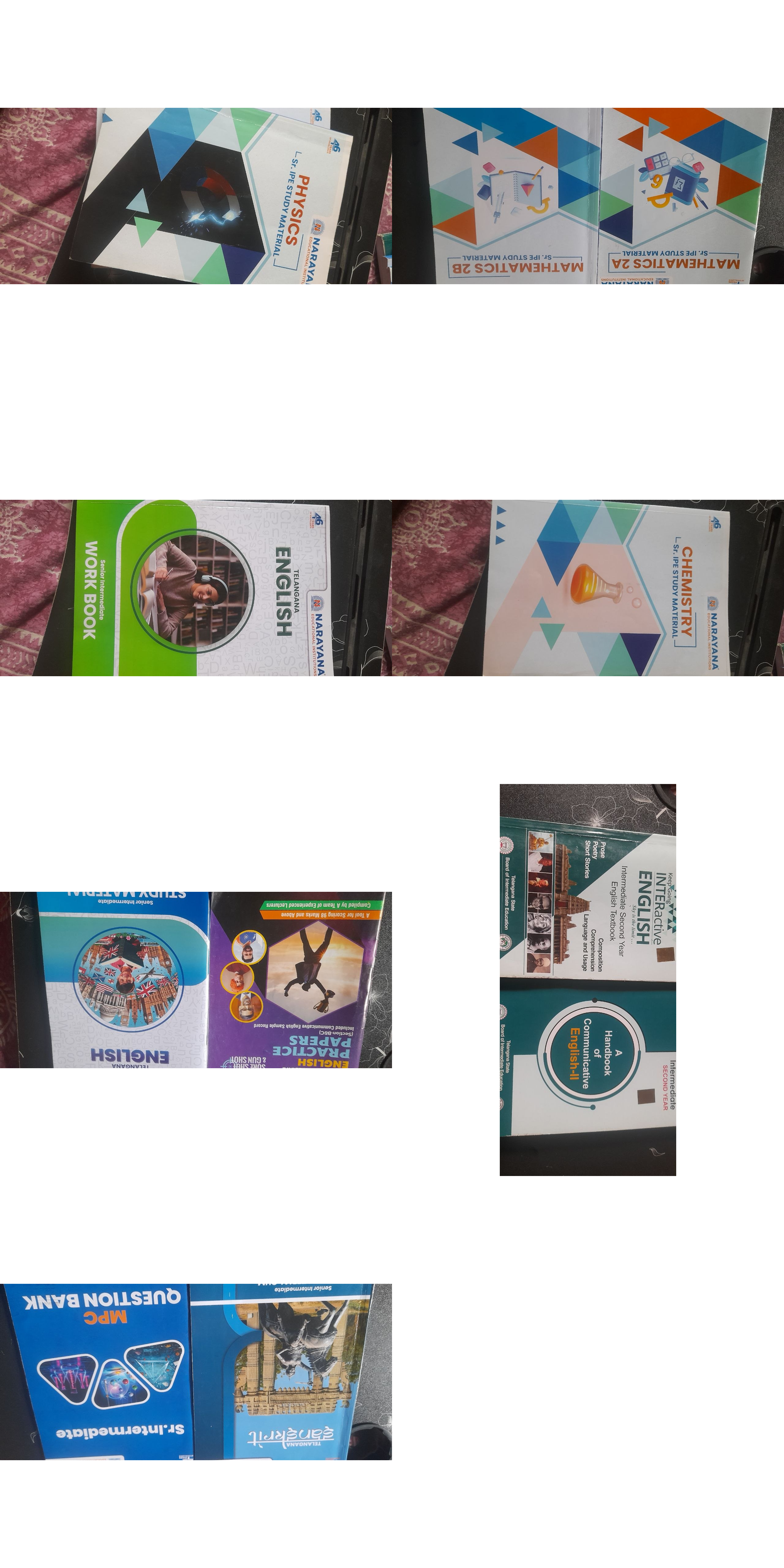 Inter 2nd Year Study Material + Question Bank
