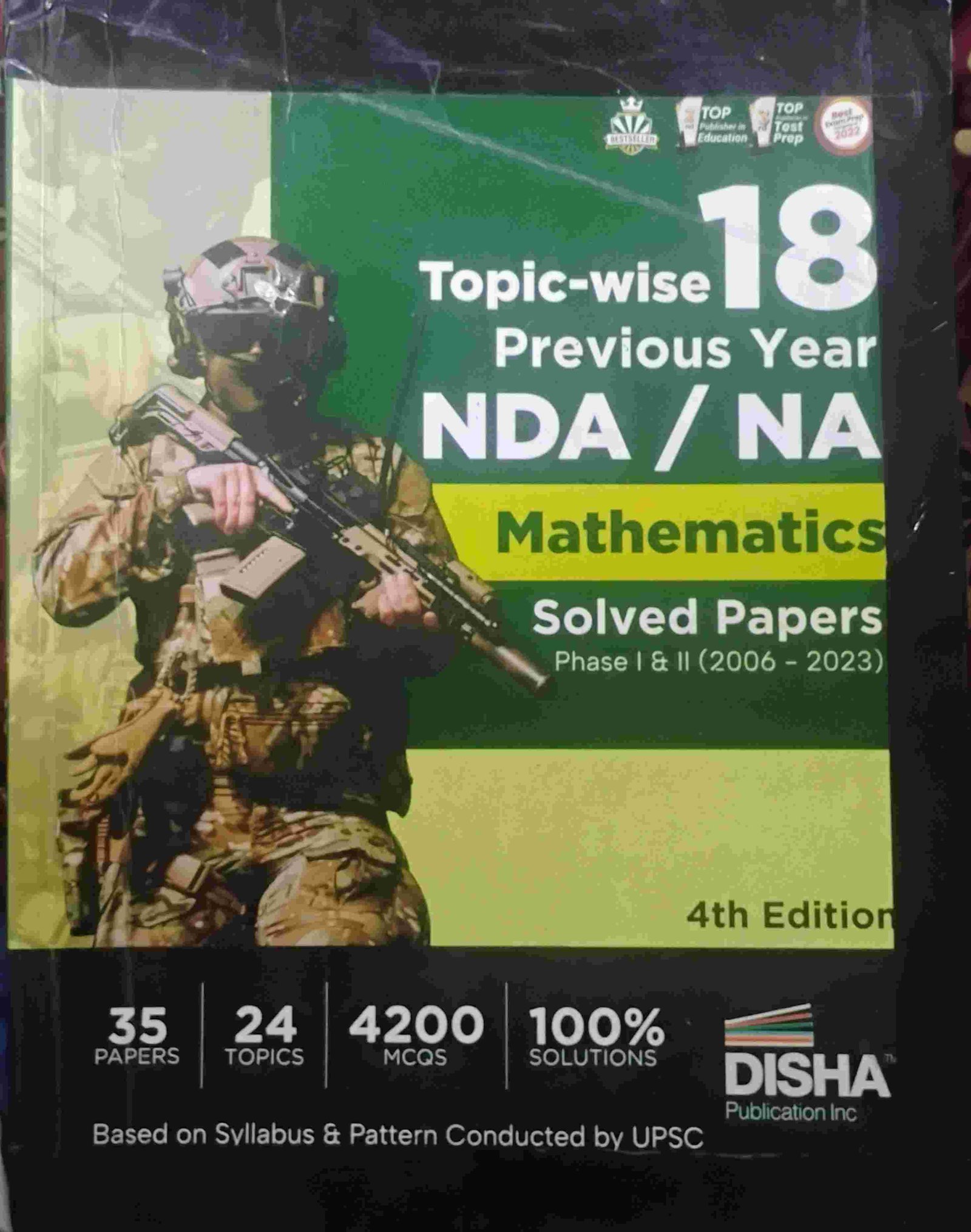 NDA/NA Mathematics  18 years solved papers