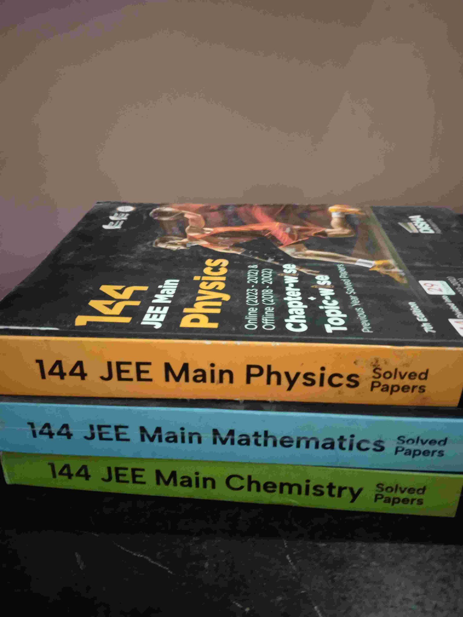 Disha pyqs book set of 3 PCM. Chapterwise JEE