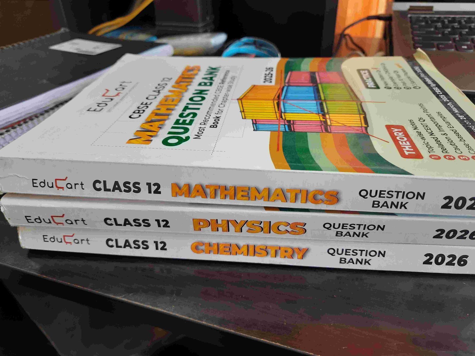 Educart CBSE - 12 question Bank + notes PCM set