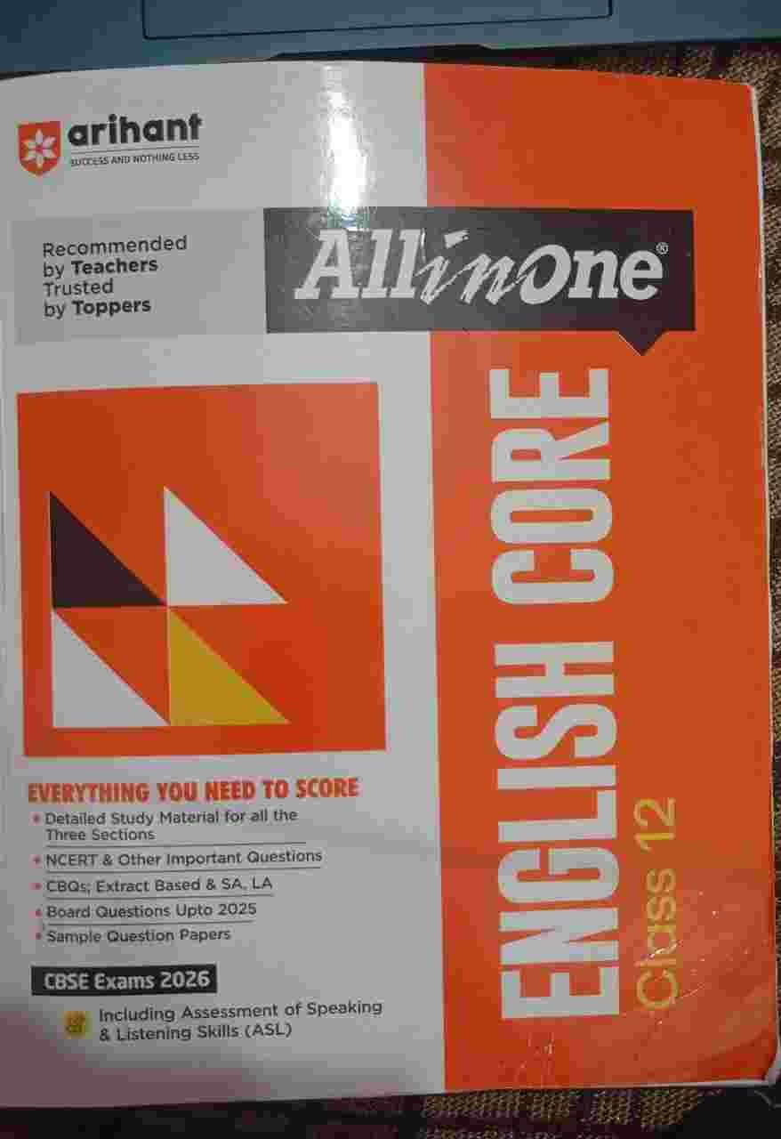 Arihant All in one English Core Class 12 CBSE