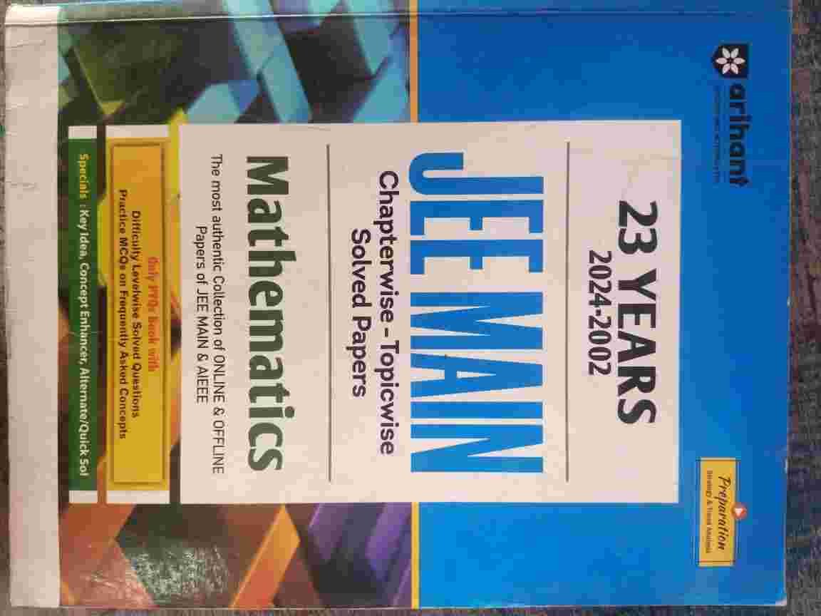 Arihant 23 Years JEE Main Mathematics Chapterwise-