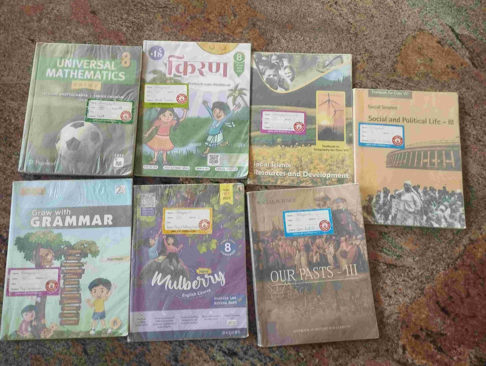 CBSE books of class 8th