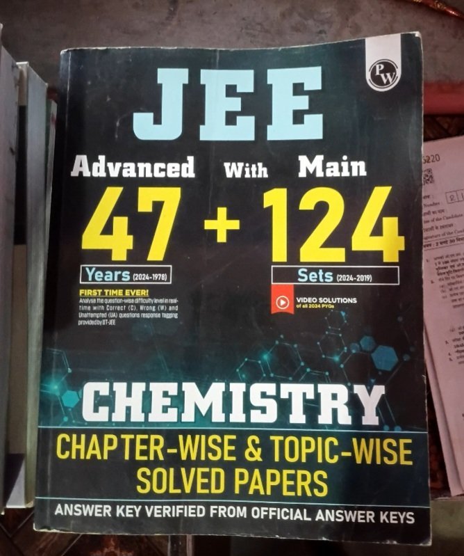 PW pyq book for chemistry