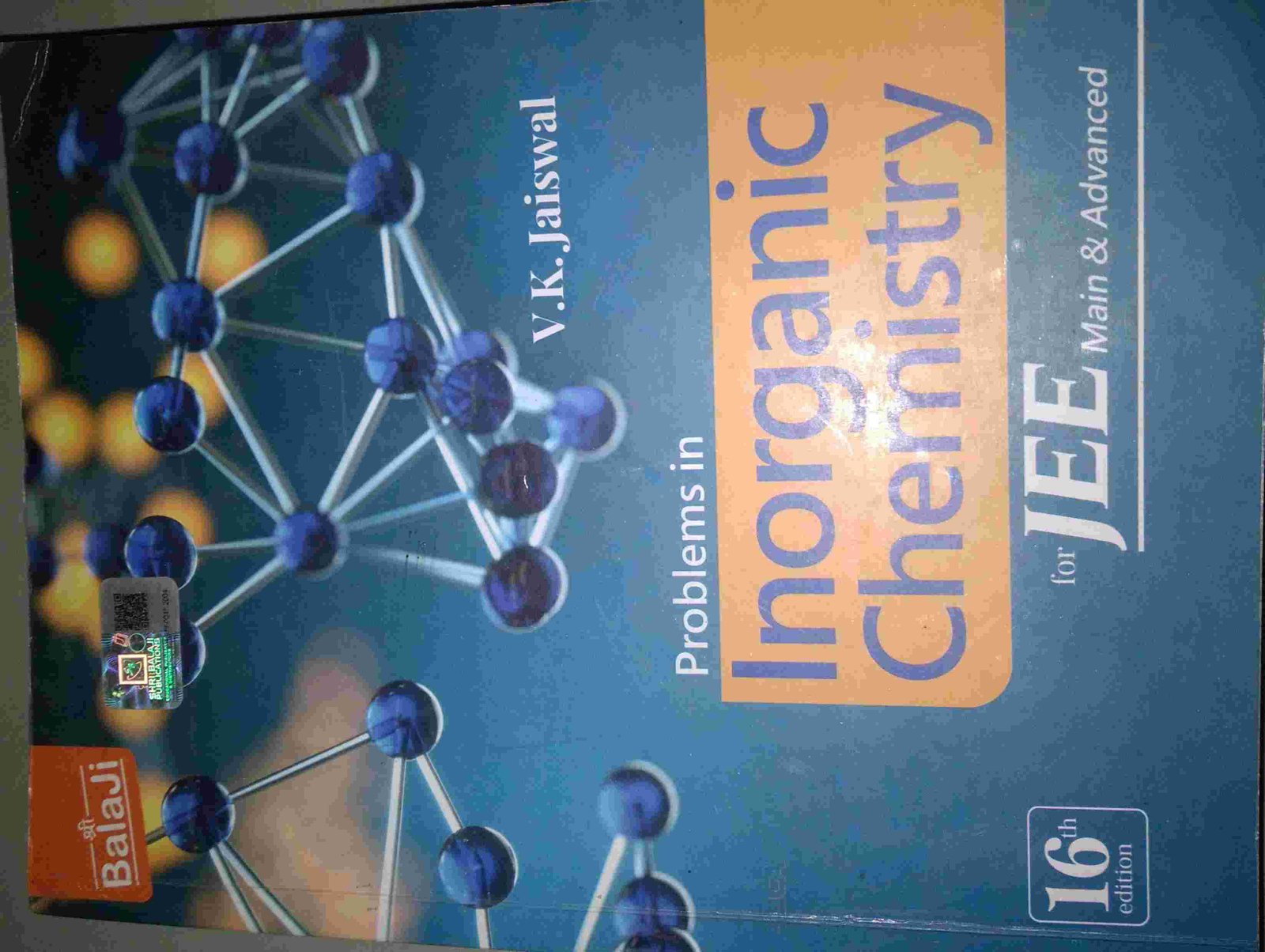 Inorganic Chemistry VK Jaiswal Book