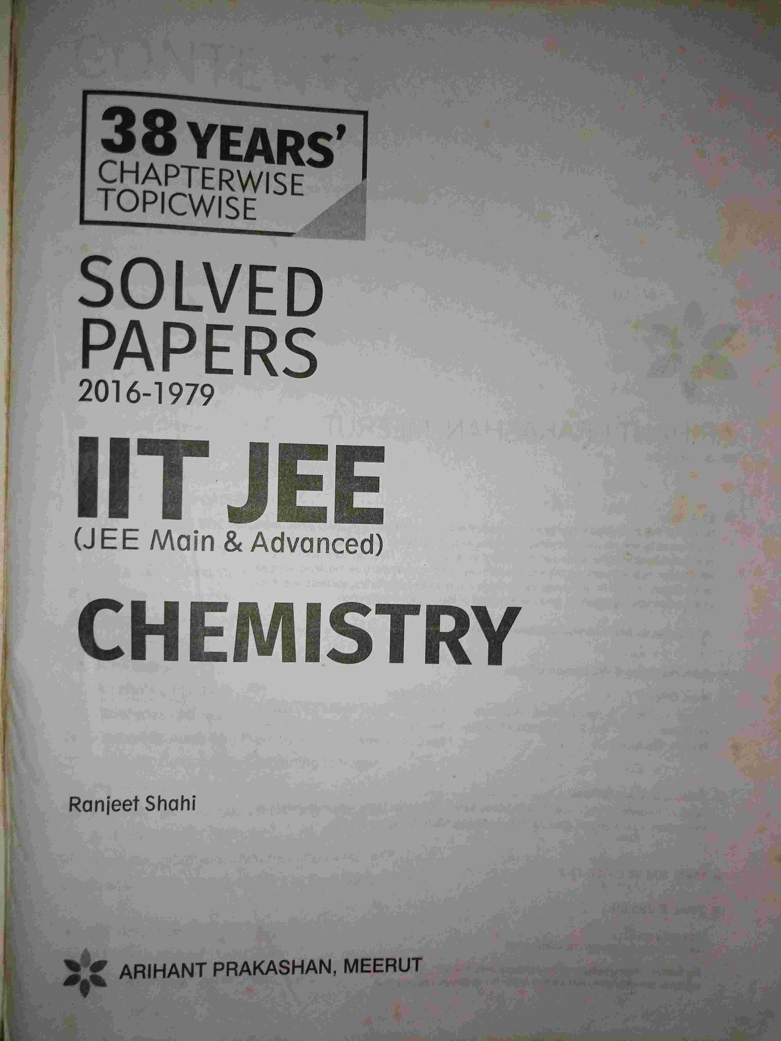 Arihant Chemistry PYQ book