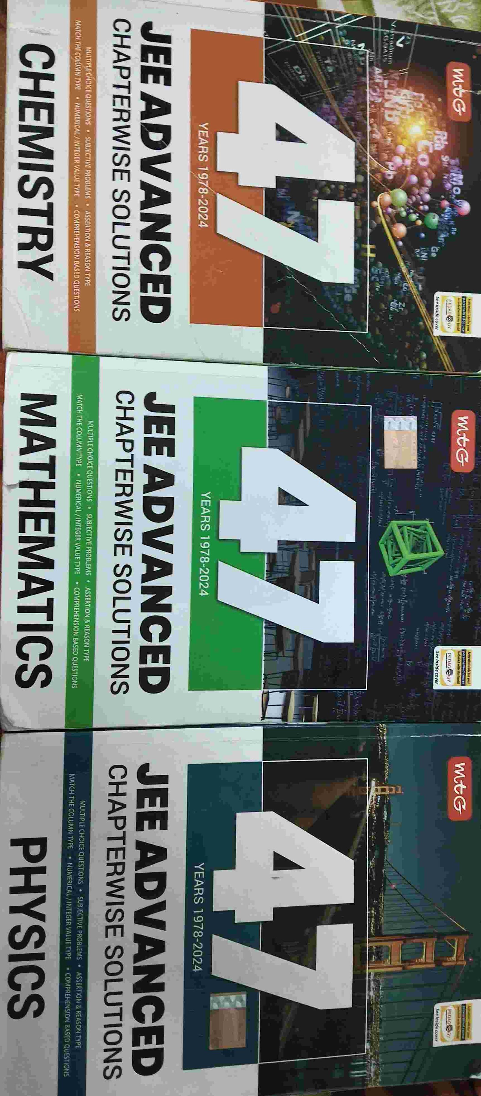 MTG JEE Advanced books(physics, chemistry, maths)