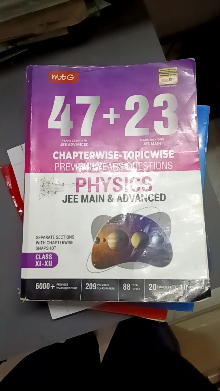 Physics JEE Main and Advanced PYQs 2024-1978 (MTG)